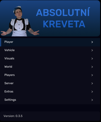 Negrsense Menu Interface